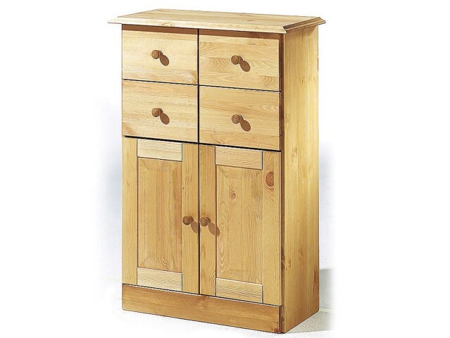 Badkommode >Arvid< in Natur, Kiefer - 60x90x30cm (BxHxT)