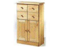 Badkommode >Arvid< in Natur, Kiefer - 60x90x30cm...