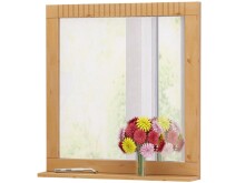 Badspiegel >Arvid< in Natur, Kiefer - 60x65x13cm (BxHxT)