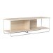 TV-Bank >Dagny< in Natur, Metall/Platten/Pulverbeschichtung - 151x47x49 (BxHxT)