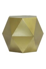 Beistelltisch >Einar< in Goldene, Metall -...