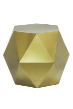 Beistelltisch >Einar< in Goldene, Metall -...