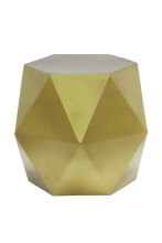 Beistelltisch >Einar< in Goldene, Metall - 51x41x51cm (BxHxT)