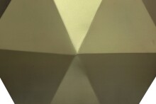 Beistelltisch >Einar< in Goldene, Metall - 51x41x51cm (BxHxT)