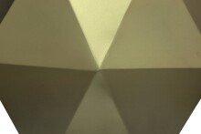 Beistelltisch >Einar< in Goldene, Metall - 51x41x51cm (BxHxT)