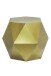 Beistelltisch >Einar< in Goldene, Metall - 51x41x51cm (BxHxT)