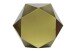 Beistelltisch >Einar< in Goldene, Metall - 51x41x51cm (BxHxT)