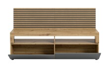 Lowboard >Okai< in Artisan Eiche / Anthrazit - 160x90x45cm (BxHxT)