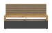 Lowboard >Okai< in Artisan Eiche / Anthrazit - 160x90x45cm (BxHxT)