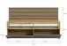 Lowboard >Okai< in Artisan Eiche / Anthrazit - 160x90x45cm (BxHxT)