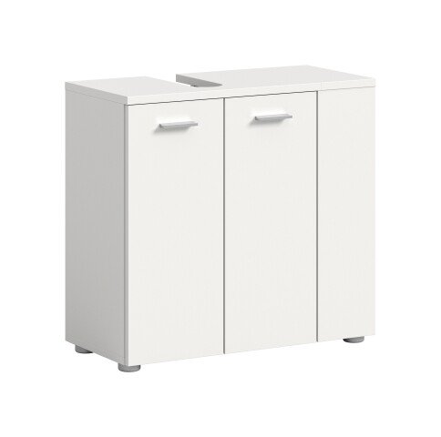 Waschbeckenunterschrank >Lana< in Weiß - 65x62x31cm (BxHxT)