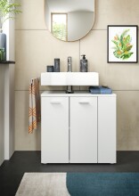 Waschbeckenunterschrank >Lana< in Weiß - 65x62x31cm (BxHxT)