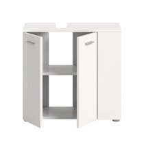 Waschbeckenunterschrank >Lana< in Weiß - 65x62x31cm (BxHxT)