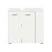 Waschbeckenunterschrank >Lana< in Weiß - 65x62x31cm (BxHxT)