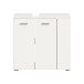 Waschbeckenunterschrank >Lana< in Weiß - 65x62x31cm (BxHxT)