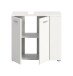 Waschbeckenunterschrank >Lana< in Weiß - 65x62x31cm (BxHxT)