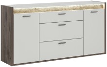 Sideboard >Falcona< in Nox Oak Dunkel / Hellgrau -...