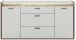 Sideboard >Falcona< in Nox Oak Dunkel / Hellgrau - 167x86x40cm (BxHxT)