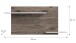 Wandboard >Falcona< in Nox Oak Dunkel / Hellgrau - 64x135x22cm (BxHxT)