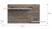 Wandboard >Falcona< in Nox Oak Dunkel / Hellgrau - 64x135x22cm (BxHxT)