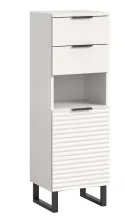 Hochschrank >Riff< in Weiß - 35x110x34cm (BxHxT)