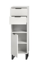 Hochschrank >Riff< in Weiß - 35x110x34cm (BxHxT)