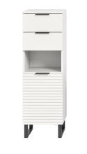 Hochschrank >Riff< in Weiß - 35x110x34cm (BxHxT)