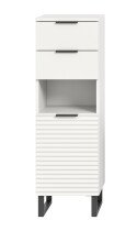 Hochschrank >Riff< in Weiß - 35x110x34cm (BxHxT)