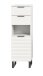 Hochschrank >Riff< in Weiß - 35x110x34cm (BxHxT)
