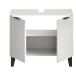 Waschbeckenunterschrank >Riff< in Weiß - 70x59x34cm (BxHxT)