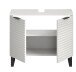 Waschbeckenunterschrank >Riff< in Weiß - 70x59x34cm (BxHxT)