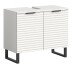 Waschbeckenunterschrank >Riff< in Weiß - 70x59x34cm (BxHxT)