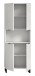 Hochschrank >Riff< in Weiß - 70x193x34cm (BxHxT)