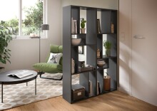 Regal >Tommy< in Grau - 159x54x28cm (BxHxT)