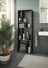 Regal >Tommy< in Grau - 159x54x28cm (BxHxT)