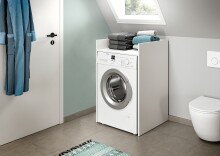Waschmaschinenumbauschrank >Free< in Weiß - 60x101x60cm (BxHxT)