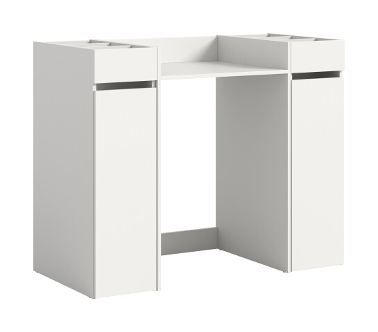 Waschmaschinenumbauschrank >Free< in Weiß - 124x101x60cm (BxHxT)