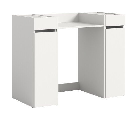 Waschmaschinenumbauschrank >Free< in Weiß - 124x101x60cm (BxHxT)