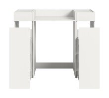 Waschmaschinenumbauschrank >Free< in Weiß - 124x101x60cm (BxHxT)