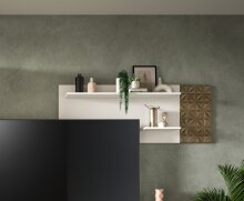 Wandboard >Prisma< in Weiß - 140x53x17cm (BxHxT)