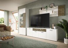 Wandboard >Prisma< in Weiß - 140x53x17cm (BxHxT)