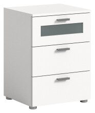 Nachtkommode >Xeno< in Weiß - 45x60x40 (BxHxT)