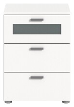 Nachtkommode >Xeno< in Weiß - 45x60x40 (BxHxT)