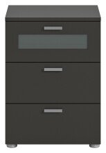 Nachtkommode >Xeno< in Grau - 45x60x40 (BxHxT)