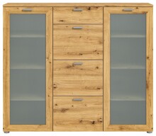 Kommode >Xeno< in Artisan Eiche - 135x115x37 (BxHxT)