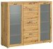Kommode >Xeno< in Artisan Eiche - 135x115x37 (BxHxT)