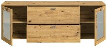 Lowboard >Xeno< in Artisan Eiche - 180x62x37 (BxHxT)