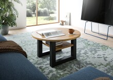 Couchtisch >Seattle< in Grau / Artisan - 75x42x75cm (BxHxT)