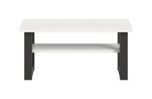 Couchtisch >Seattle< in Grau / Weiß - 90x42x50cm (BxHxT)