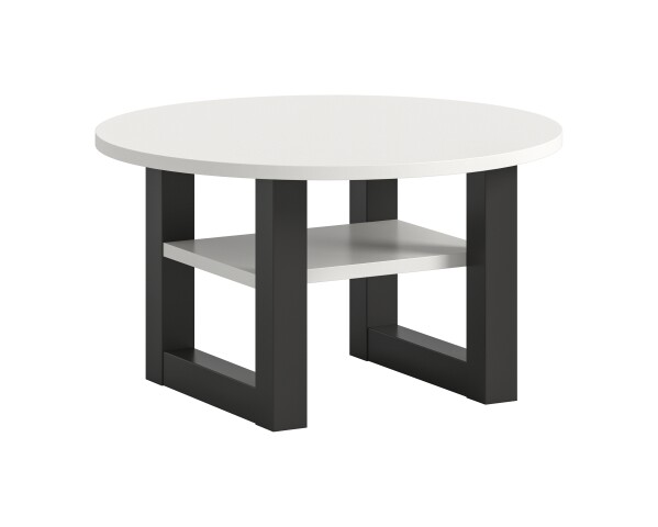 Couchtisch >Seattle< in Grau / Weiß - 75x42x75cm (BxHxT)